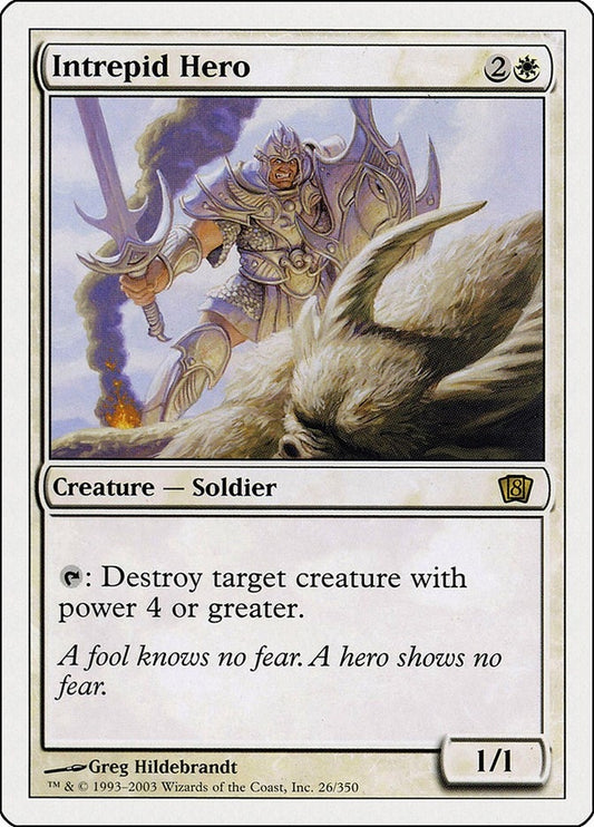 Image for Intrepid Hero (26) (8th Edition) - Magic: The Gathering