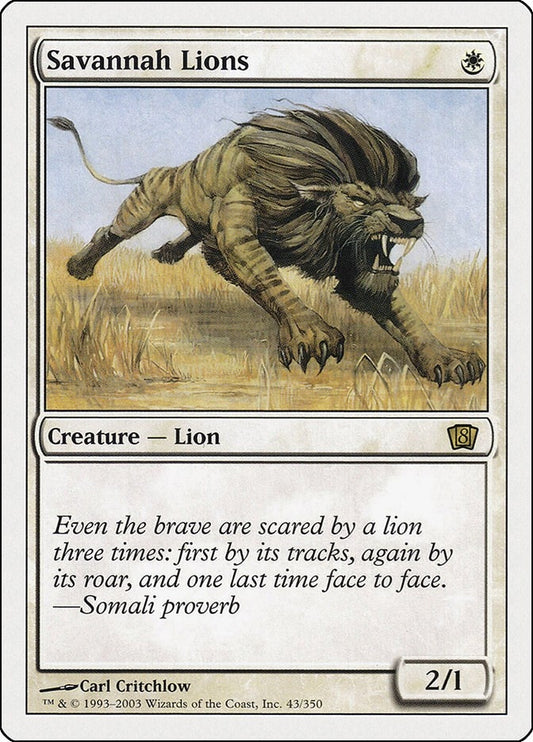 Image for Savannah Lions (43) (8th Edition) - Magic: The Gathering