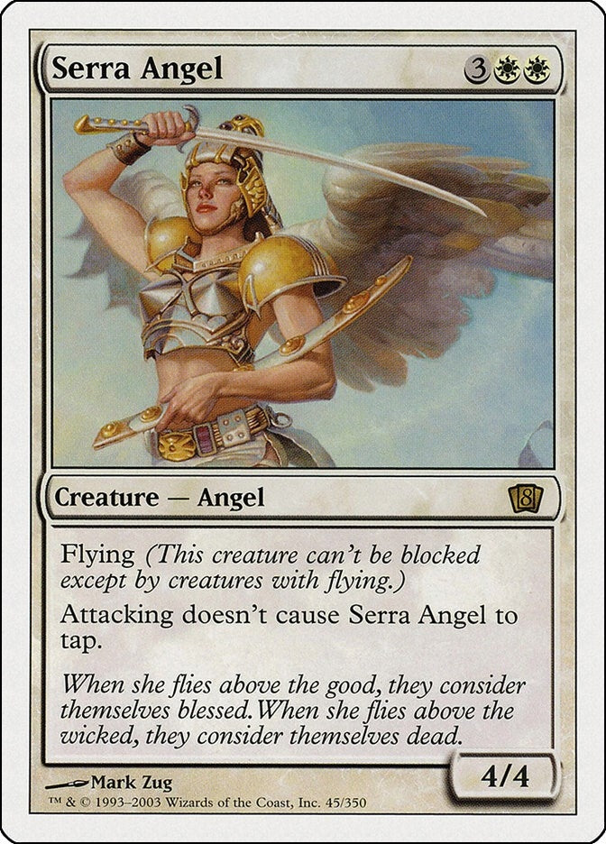 Image for Serra Angel (45) (8th Edition) - Magic: The Gathering