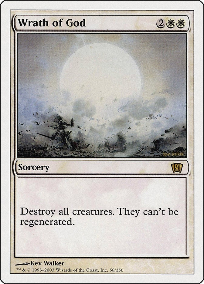 Image for Wrath of God (58) (8th Edition) - Magic: The Gathering