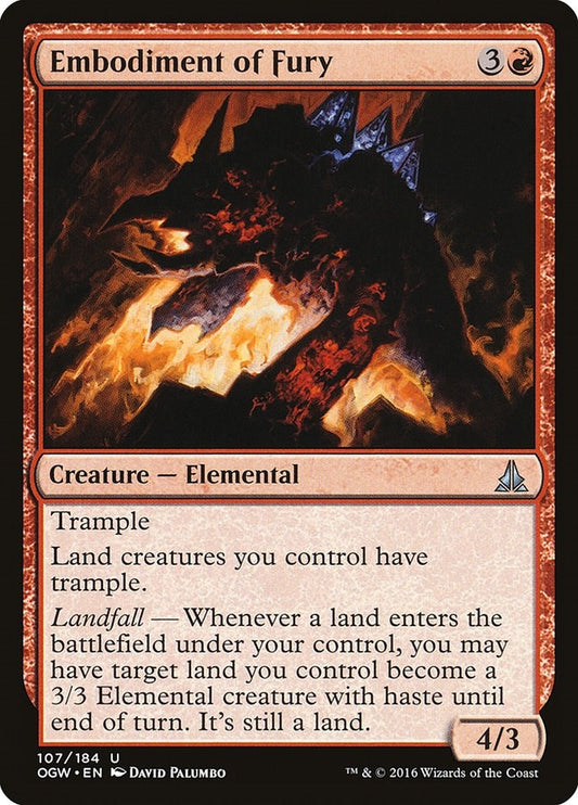 Image for Embodiment of Fury (107) (Oath of the Gatewatch) - Magic: The Gathering