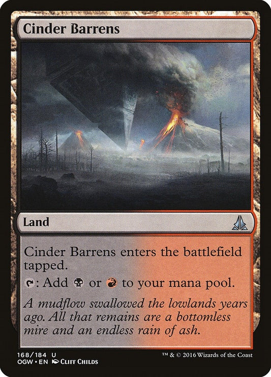 Image for Cinder Barrens (168) (Oath of the Gatewatch) - Magic: The Gathering