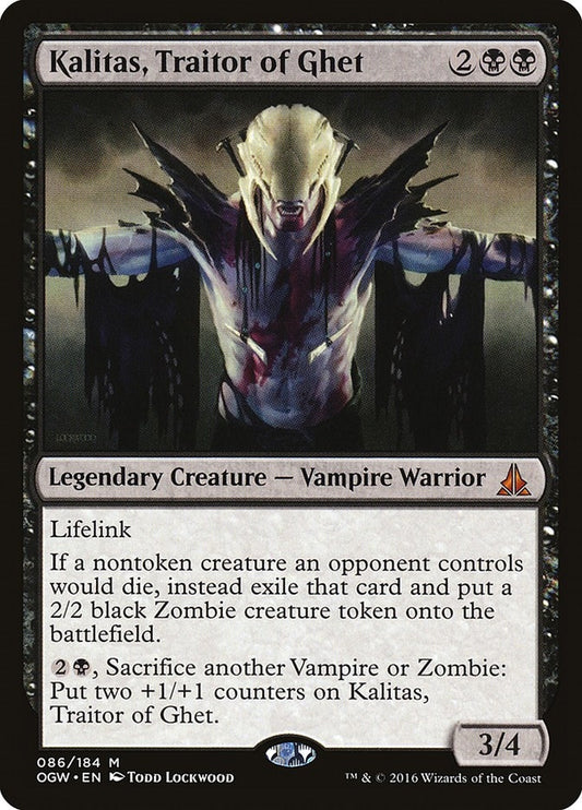 Image for Kalitas, Traitor of Ghet (86) (Oath of the Gatewatch) - Magic: The Gathering