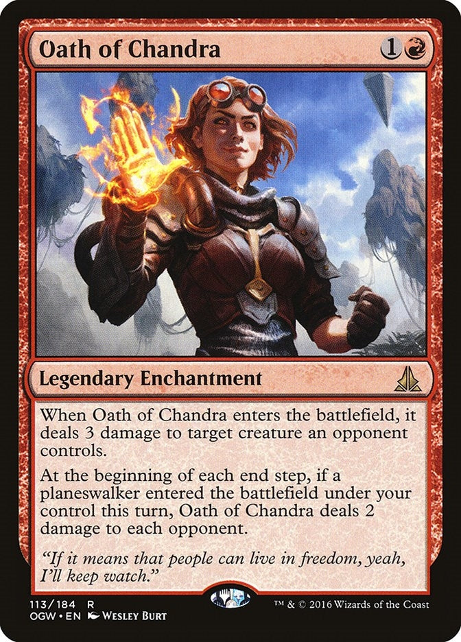 Image for Oath of Chandra (113) (Oath of the Gatewatch) - Magic: The Gathering