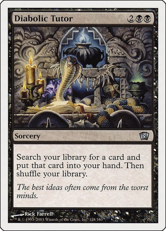 Image for Diabolic Tutor (128) (8th Edition) - Magic: The Gathering