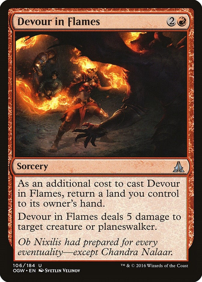Image for Devour in Flames (106) (Oath of the Gatewatch) - Magic: The Gathering