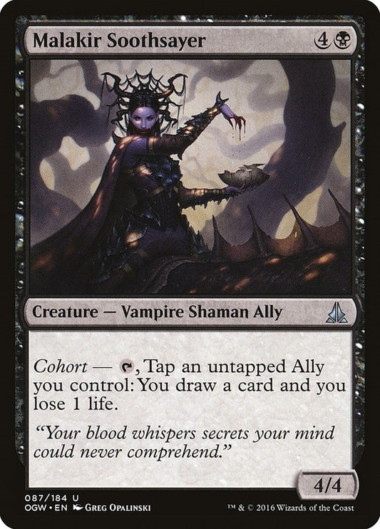Image for Malakir Soothsayer (87) (Oath of the Gatewatch) - Magic: The Gathering