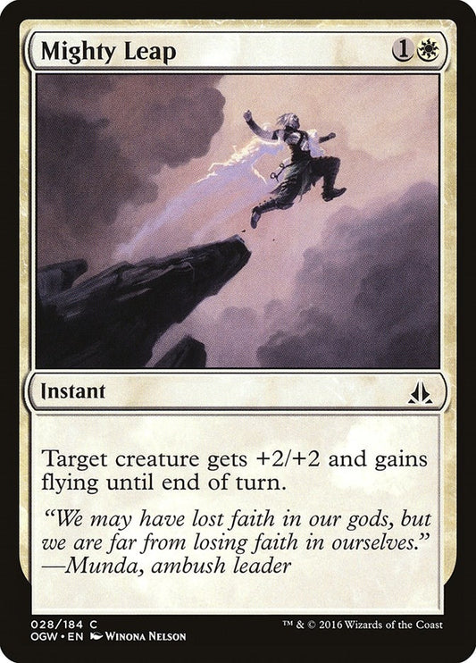 Image for Mighty Leap (28) (Oath of the Gatewatch) - Magic: The Gathering