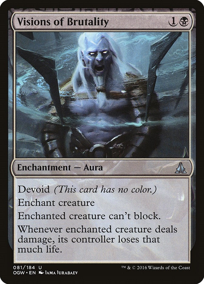 Image for Visions of Brutality (81) (Oath of the Gatewatch) - Magic: The Gathering