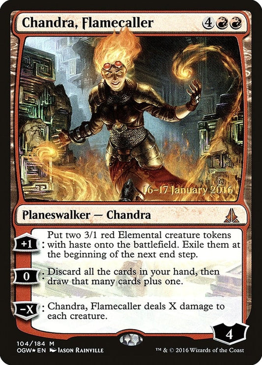 Image for Chandra, Flamecaller (104) (Prerelease Cards) - Magic: The Gathering