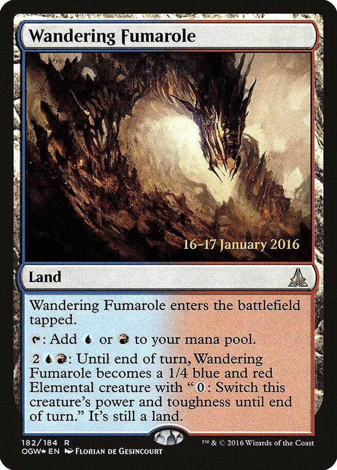 Image for Wandering Fumarole (182) (Prerelease Cards) - Magic: The Gathering
