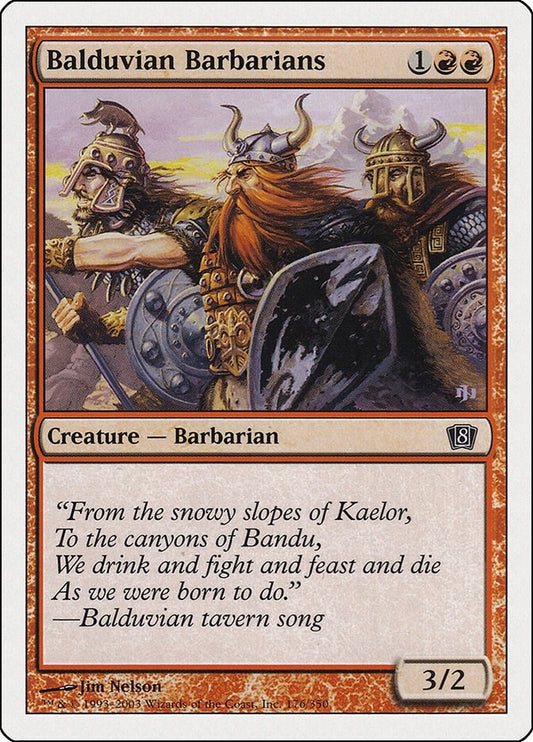 Image for Balduvian Barbarians (176) (8th Edition) - Magic: The Gathering