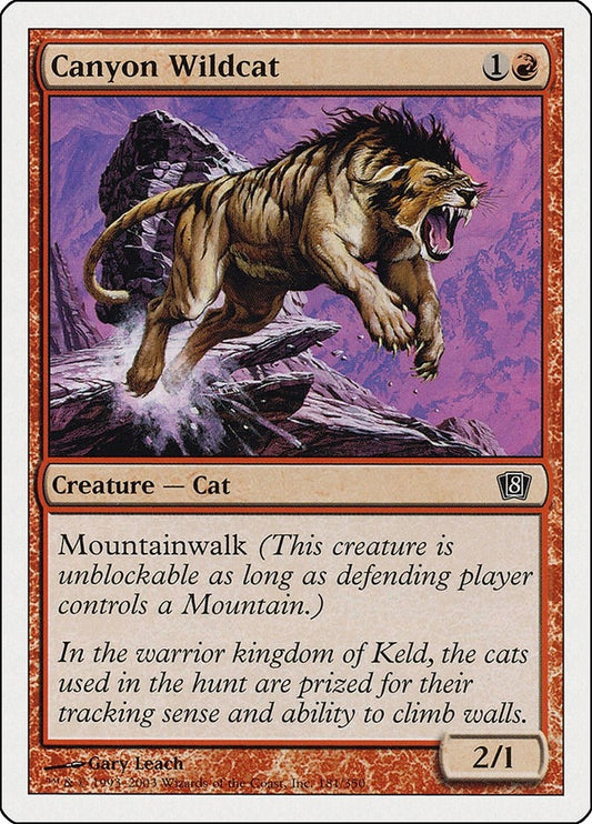 Image for Canyon Wildcat (181) (8th Edition) - Magic: The Gathering