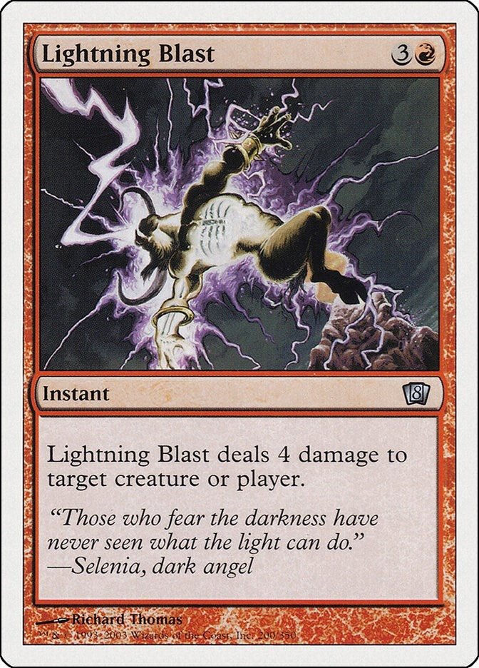 Image for Lightning Blast (200) (8th Edition) - Magic: The Gathering