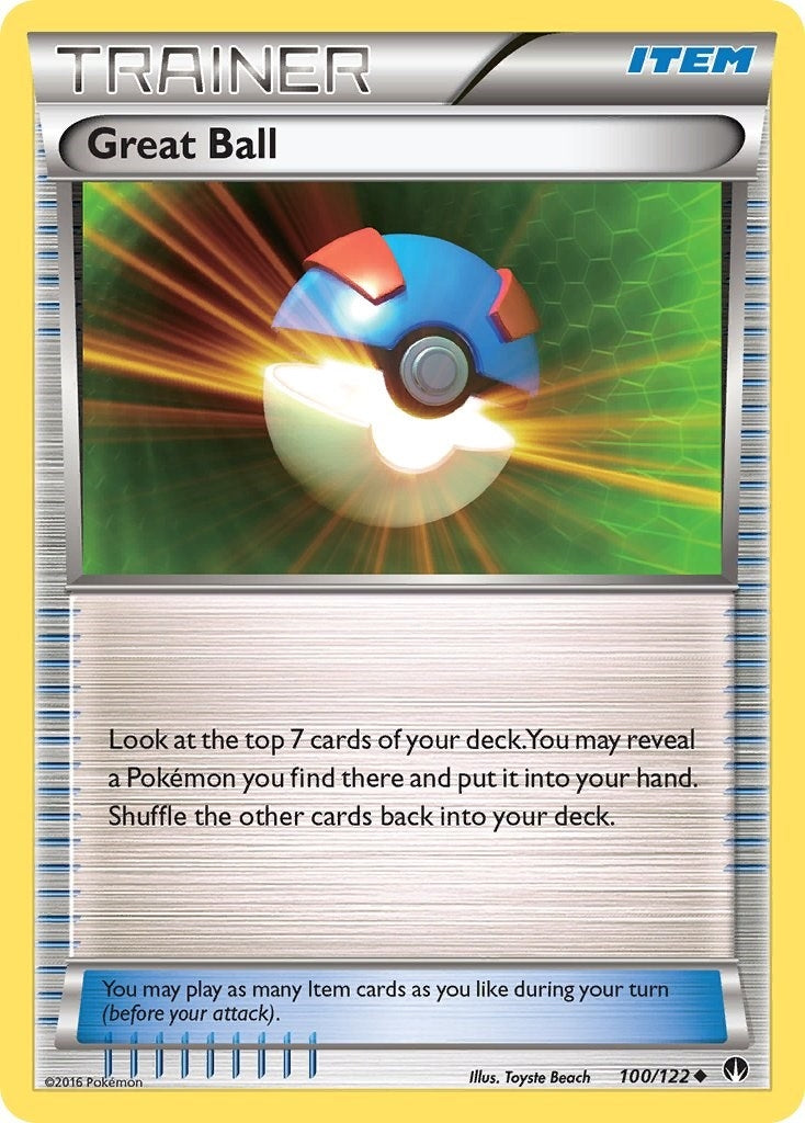 Image for Great Ball (100/122) (XY - BREAKpoint) - Pokemon