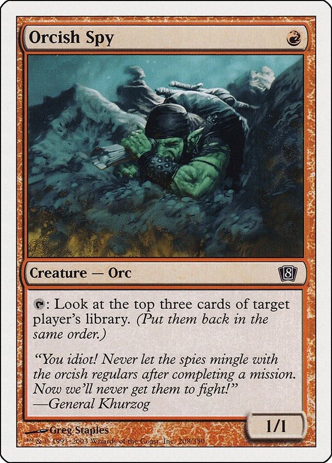 Image for Orcish Spy (208) (8th Edition) - Magic: The Gathering