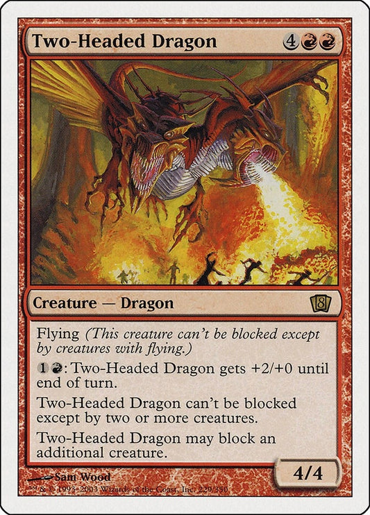 Image for Two-Headed Dragon (229) (8th Edition) - Magic: The Gathering