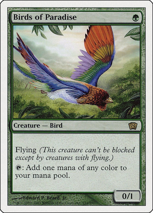 Image for Birds of Paradise (233) (8th Edition) - Magic: The Gathering