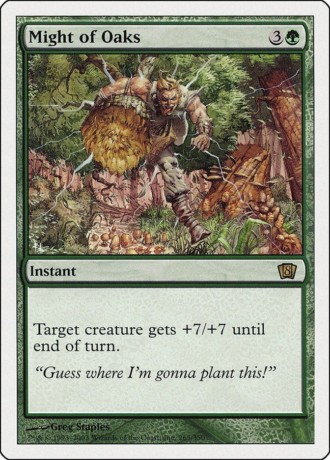Image for Might of Oaks (265) (8th Edition) - Magic: The Gathering