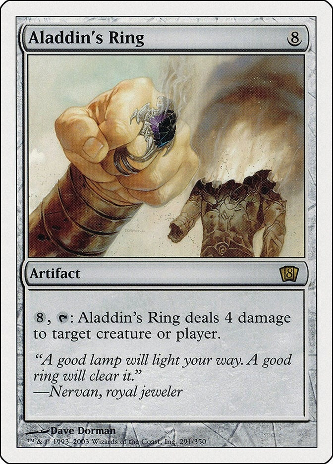 Image for Aladdin's Ring (291) (8th Edition) - Magic: The Gathering