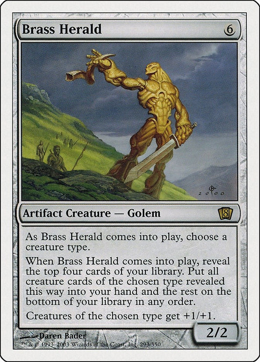 Image for Brass Herald (293) (8th Edition) - Magic: The Gathering