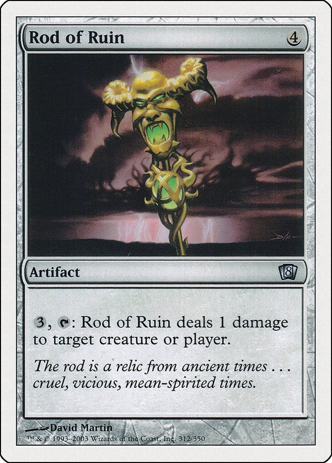 Image for Rod of Ruin (312) (8th Edition) - Magic: The Gathering