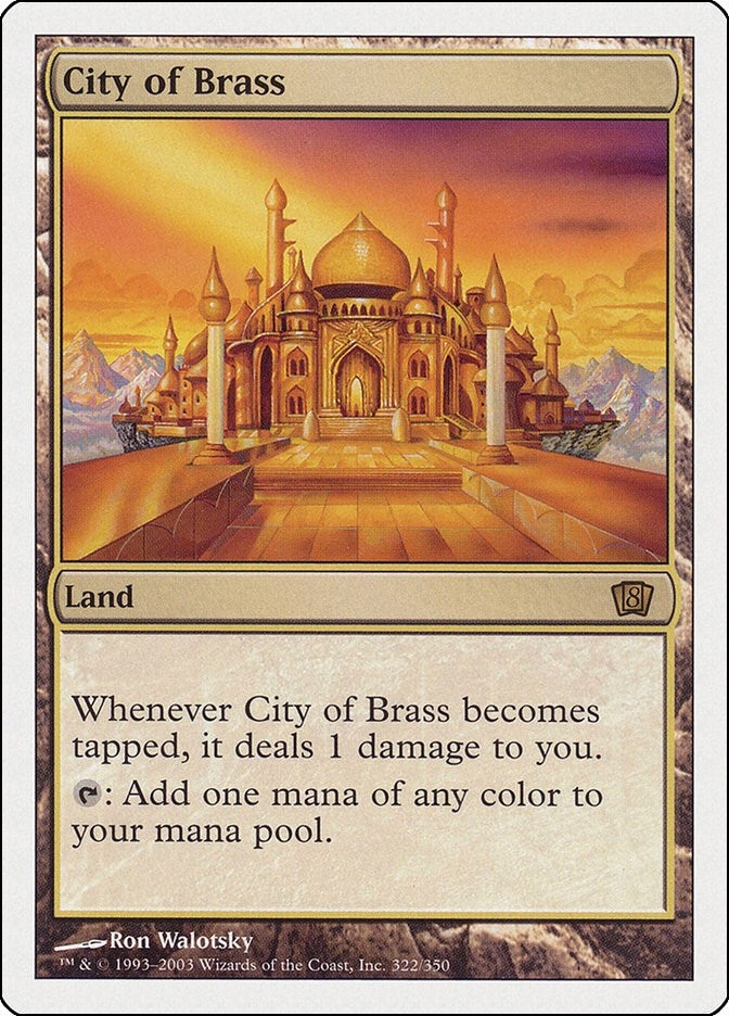 Image for City of Brass (322) (8th Edition) - Magic: The Gathering