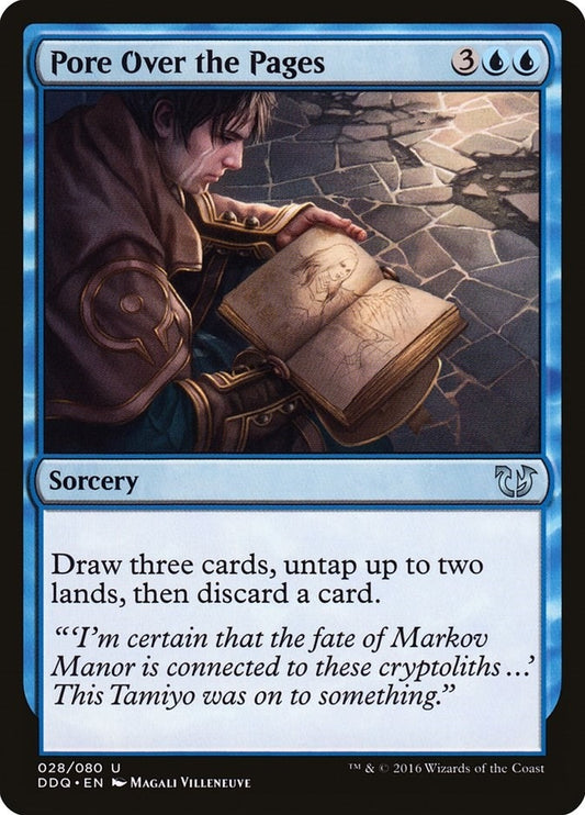 Image for Pore Over the Pages (28) (Duel Decks: Blessed vs. Cursed) - Magic: The Gathering