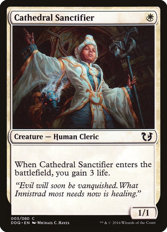 Image for Cathedral Sanctifier (3) (Duel Decks: Blessed vs. Cursed) - Magic: The Gathering