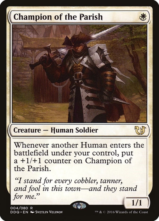 Image for Champion of the Parish (4) (Duel Decks: Blessed vs. Cursed) - Magic: The Gathering