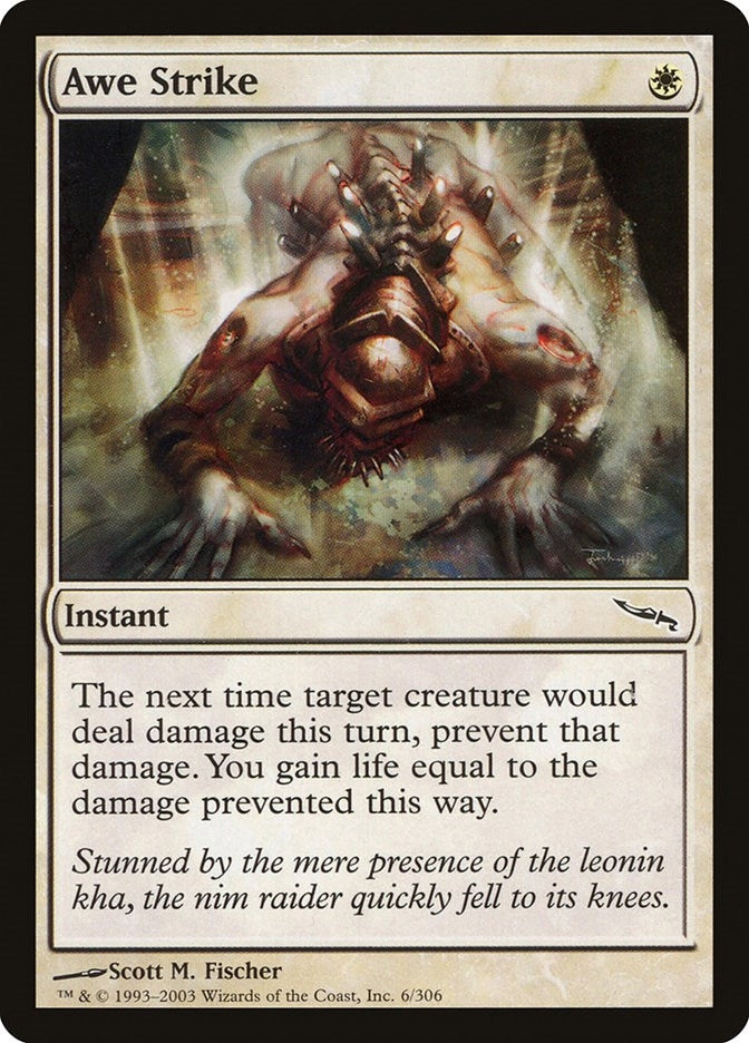 Image for Awe Strike (6) (Mirrodin) - Magic: The Gathering
