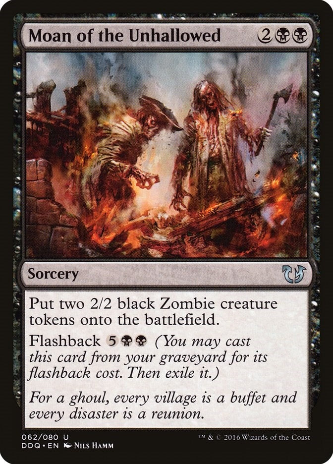 Image for Moan of the Unhallowed (62) (Duel Decks: Blessed vs. Cursed) - Magic: The Gathering