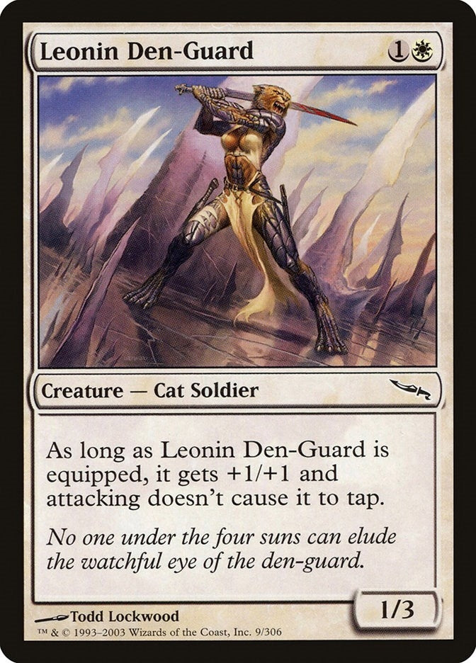 Image for Leonin Den-Guard (9) (Mirrodin) - Magic: The Gathering