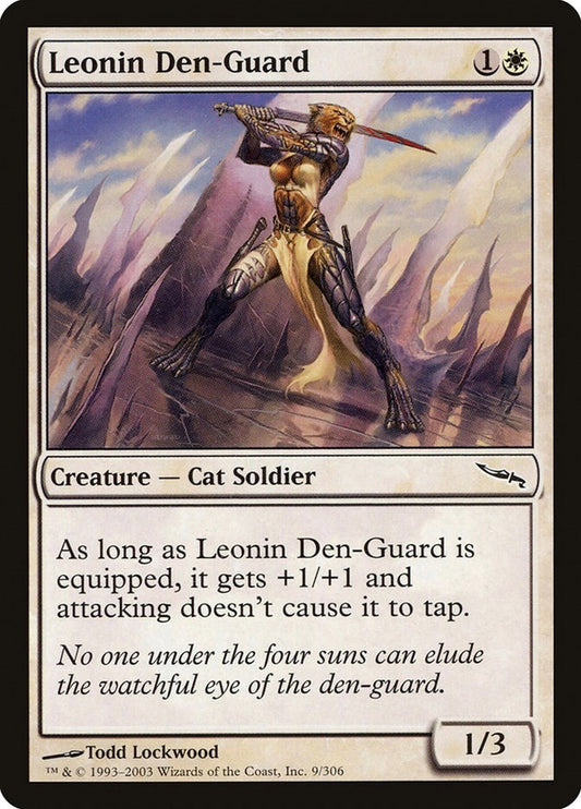 Image for Leonin Den-Guard (9) (Mirrodin) - Magic: The Gathering