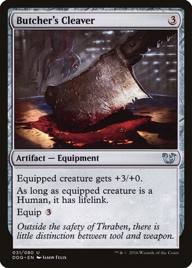 Image for Butcher's Cleaver (31) (Duel Decks: Blessed vs. Cursed) - Magic: The Gathering