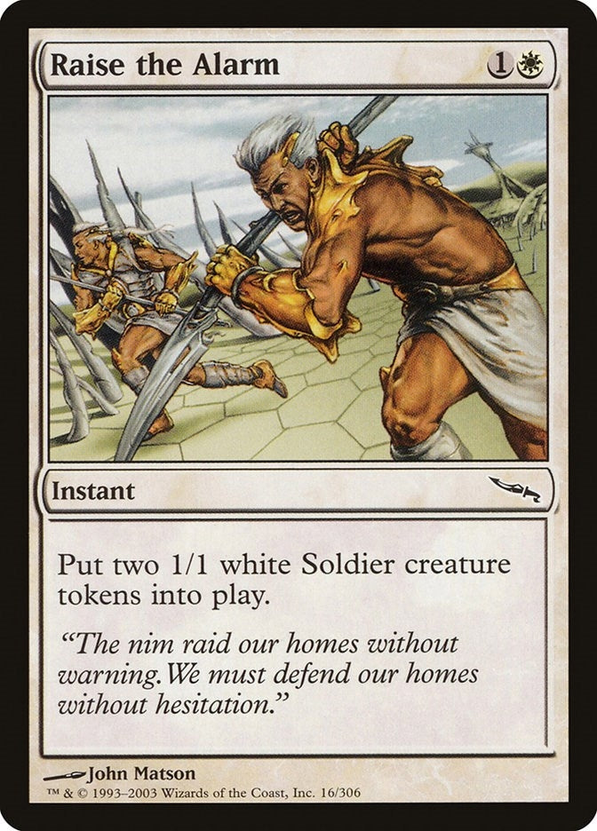 Image for Raise the Alarm (16) (Mirrodin) - Magic: The Gathering