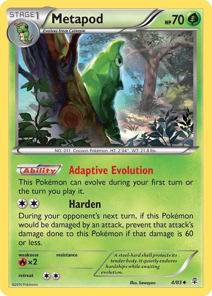 Image for Metapod (4/83) (Generations) - Pokemon