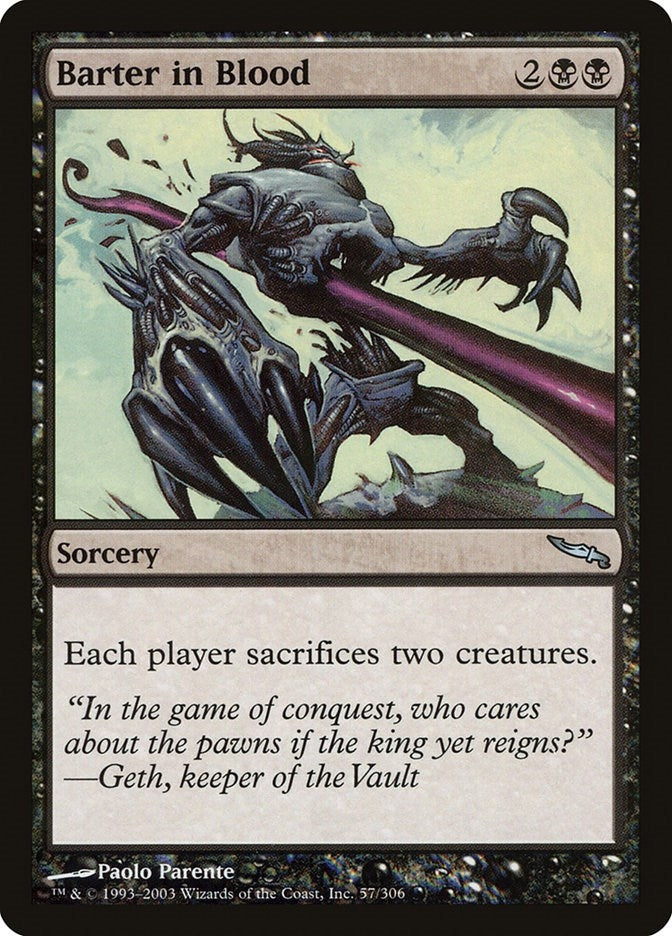 Image for Barter in Blood (57) (Mirrodin) - Magic: The Gathering