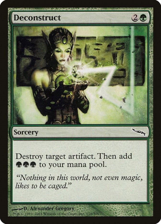 Image for Deconstruct (118) (Mirrodin) - Magic: The Gathering
