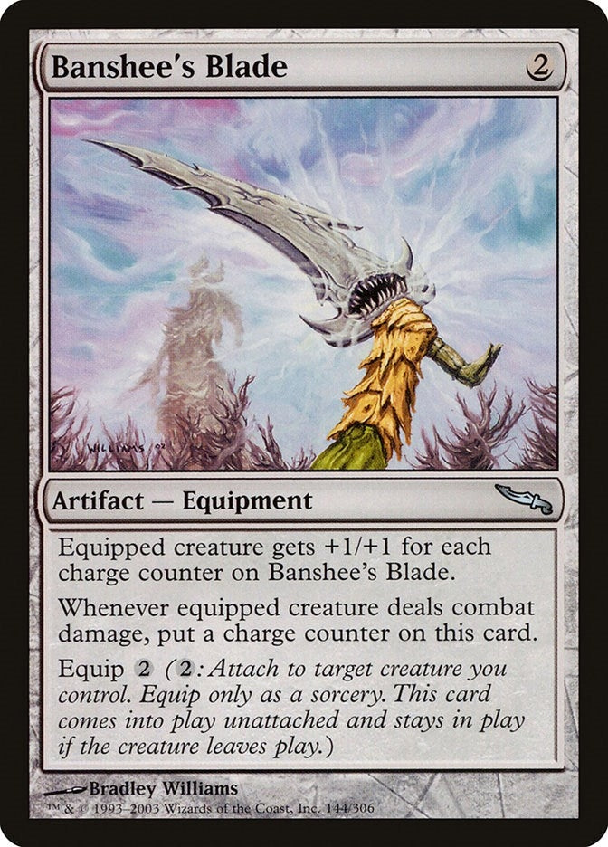 Image for Banshee's Blade (144) (Mirrodin) - Magic: The Gathering