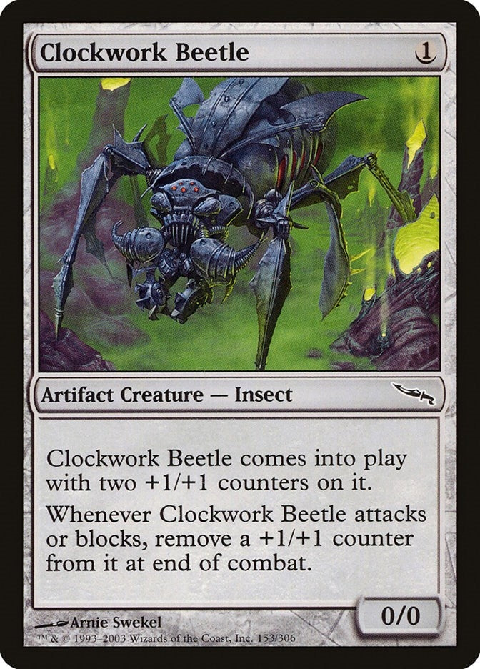 Image for Clockwork Beetle (153) (Mirrodin) - Magic: The Gathering