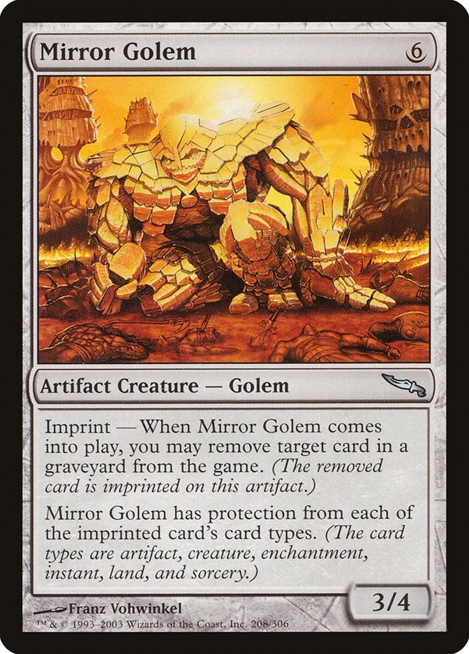 Image for Mirror Golem (208) (Mirrodin) - Magic: The Gathering