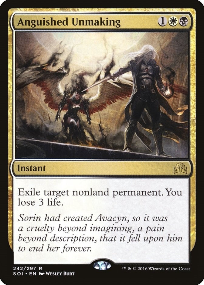 Image for Anguished Unmaking (242) (Shadows over Innistrad) - Magic: The Gathering