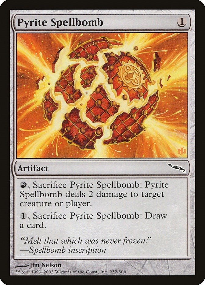 Image for Pyrite Spellbomb (232) (Mirrodin) - Magic: The Gathering