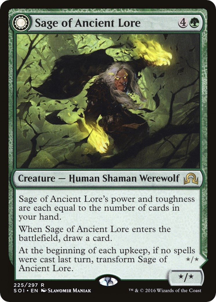 Image for Sage of Ancient Lore (225) (Shadows over Innistrad) - Magic: The Gathering