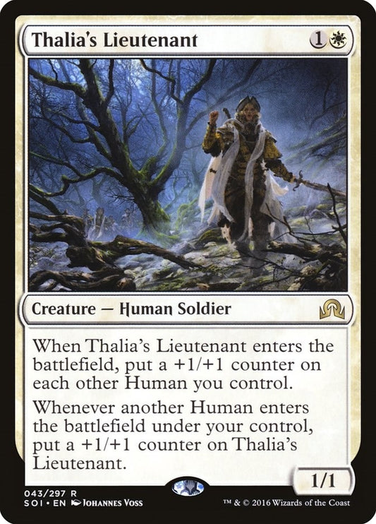 Image for Thalia's Lieutenant (43) (Shadows over Innistrad) - Magic: The Gathering