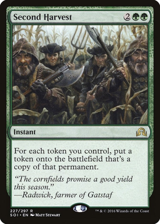 Image for Second Harvest (227) (Shadows over Innistrad) - Magic: The Gathering