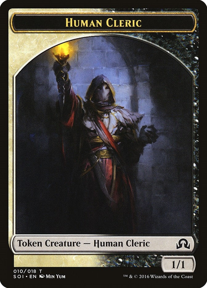 Image for Human Cleric Token (10) (Shadows over Innistrad) - Magic: The Gathering