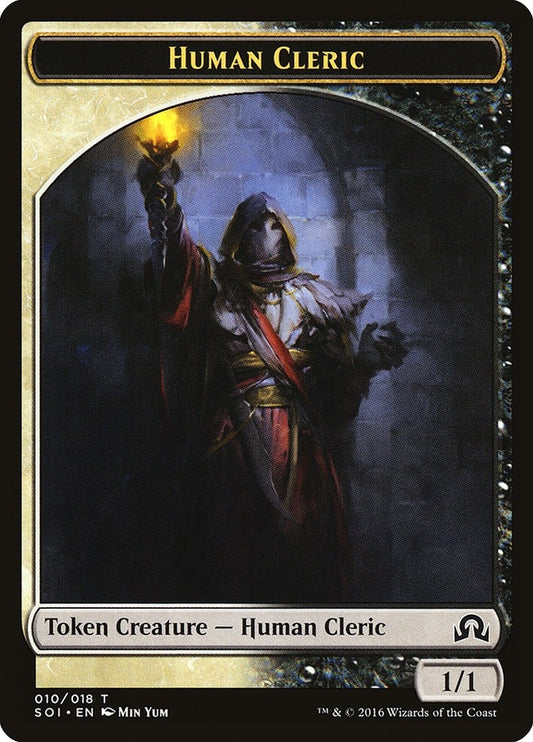 Image for Human Cleric Token (10) (Shadows over Innistrad) - Magic: The Gathering