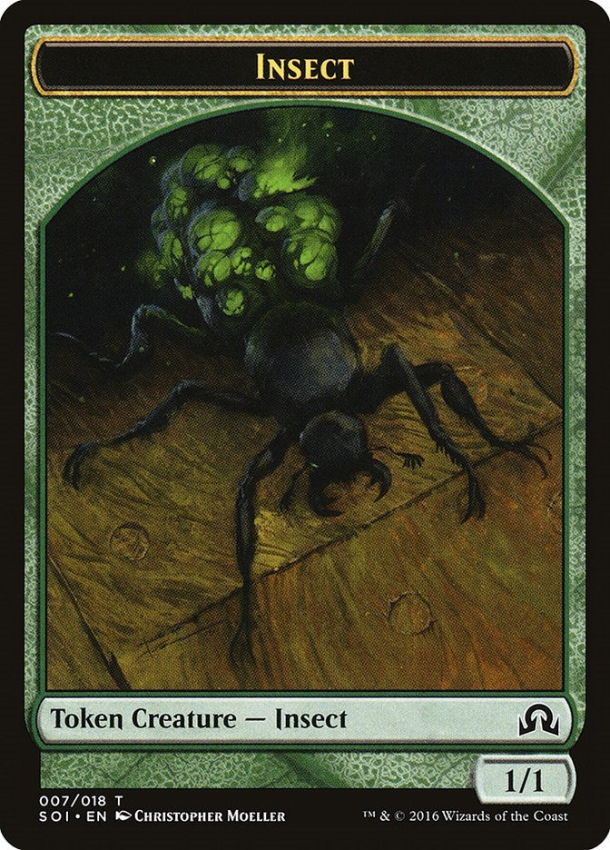 Image for Insect Token (7) (Shadows over Innistrad) - Magic: The Gathering